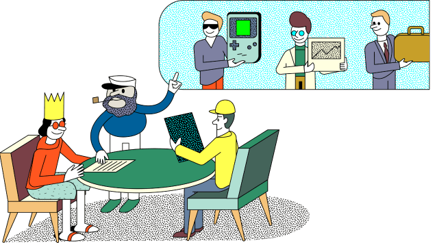 sailor and his team sitting at the table