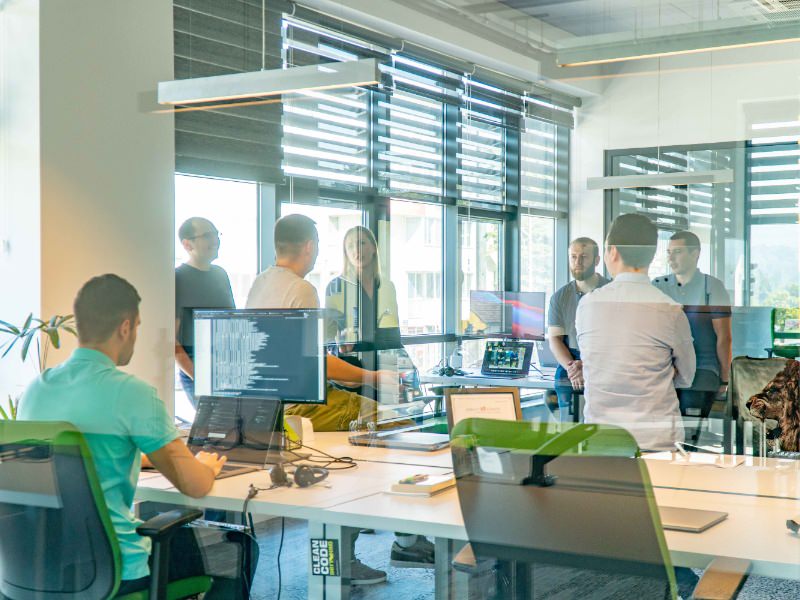 People in a meeting