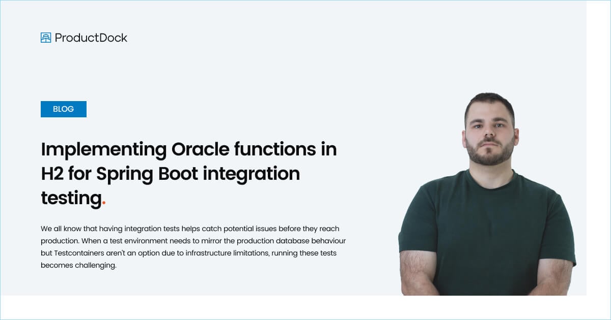 Implementing Oracle functions in H2 Spring Boot integration testing