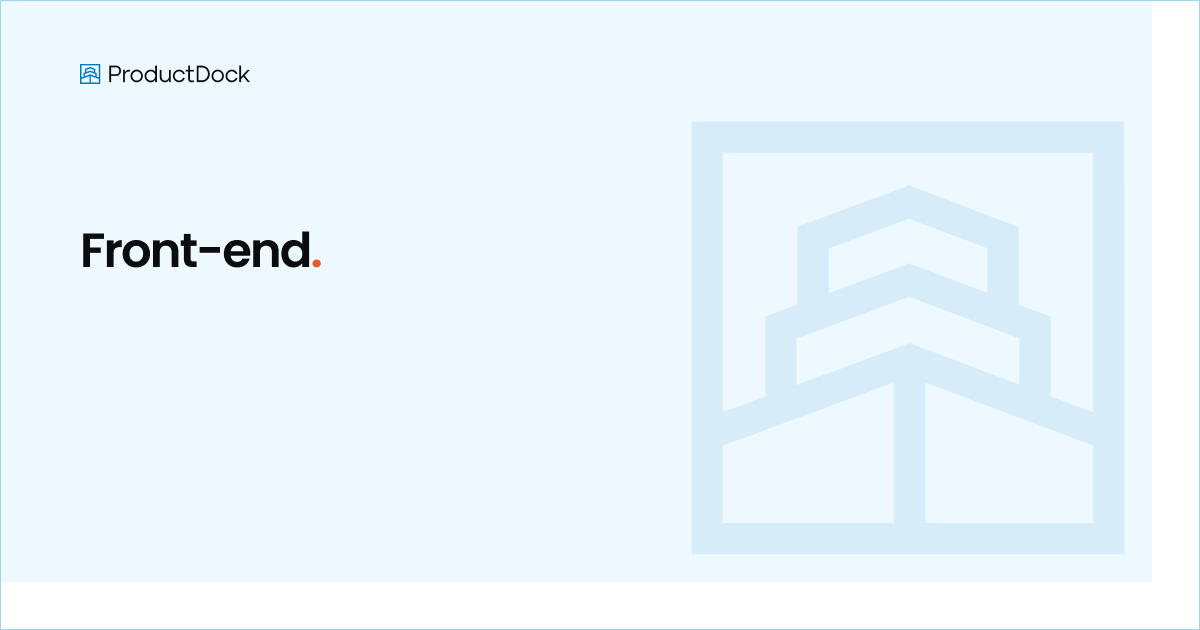 Front-end technologies | ProductDock