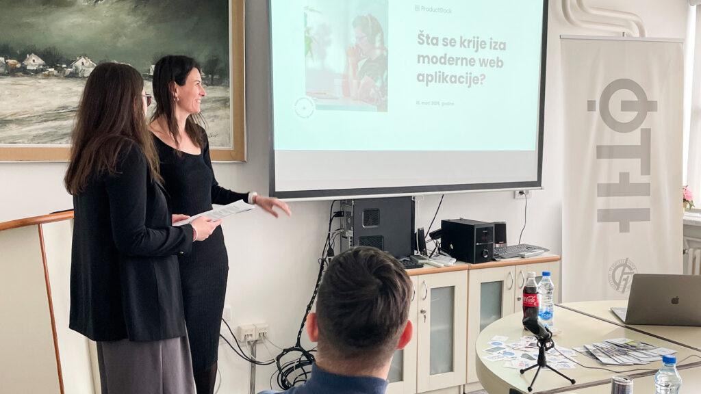 Vesna Pavković speaking at Academic Days at KONTEH