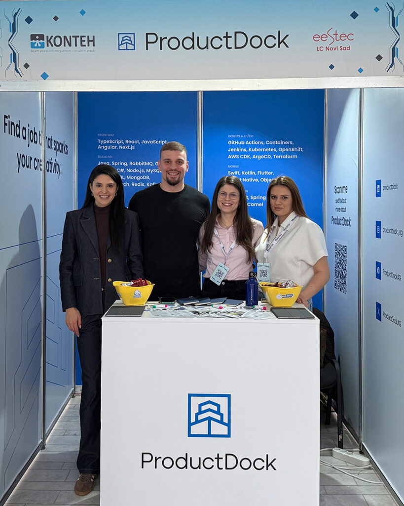 ProductDock team at the KONTEH 2026 in Novi Sad